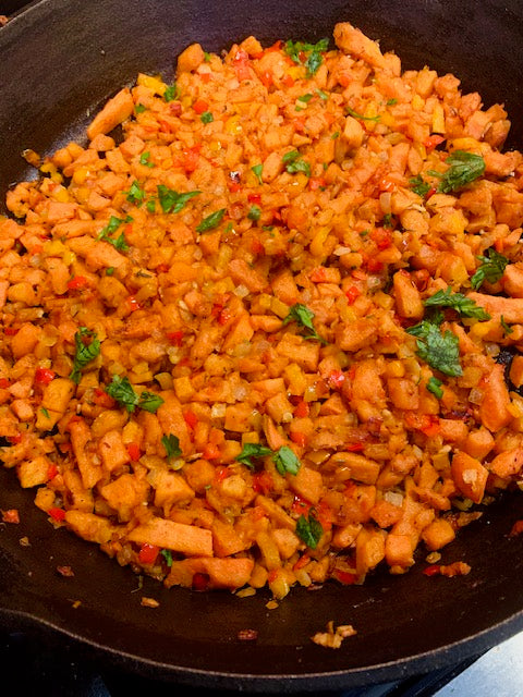 Vegan-ish: A Physician’s Journey to More Plant-Based Meals: Sweet Potato Hash